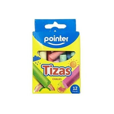 Tiza Escolar Colores Pointer 12/1
