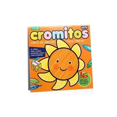 Cromitos naranja: Libro de dibujos para pintar