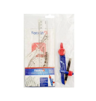 Estuche Geometrico 5 Piezas C/Compas