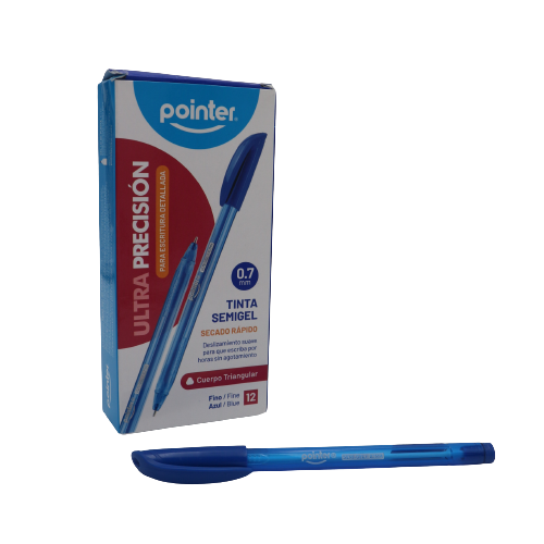 Boligrafo (Lapicero) Azul Pointer 1.0mm 12/1