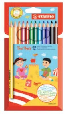 Lapices de Colores Largos 12/1 Stabilo