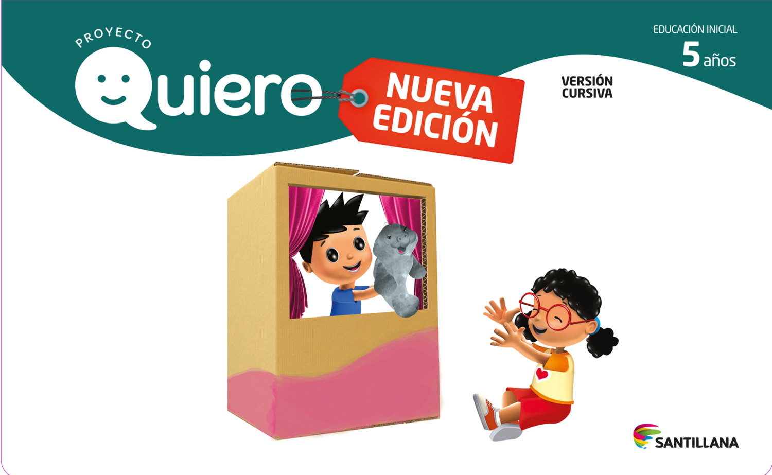 Carpeta Quiero 5 Años Cursiva. Nivel Inicial. Santillana (Nueva Edición)