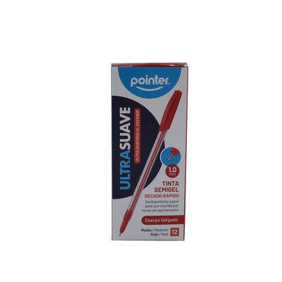 Boligrafo (Lapicero) Rojo Pointer 1.00mm 12/1