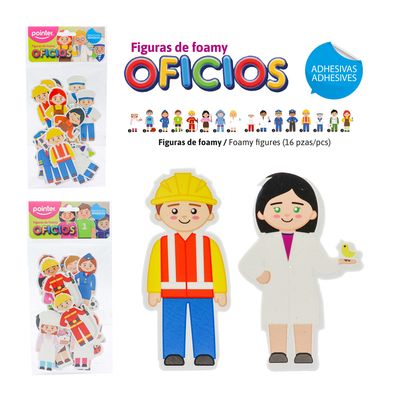 Figuras Foami Adhesivas de Profesiones, Pointer