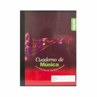 Cuaderno Musica Pentagramado