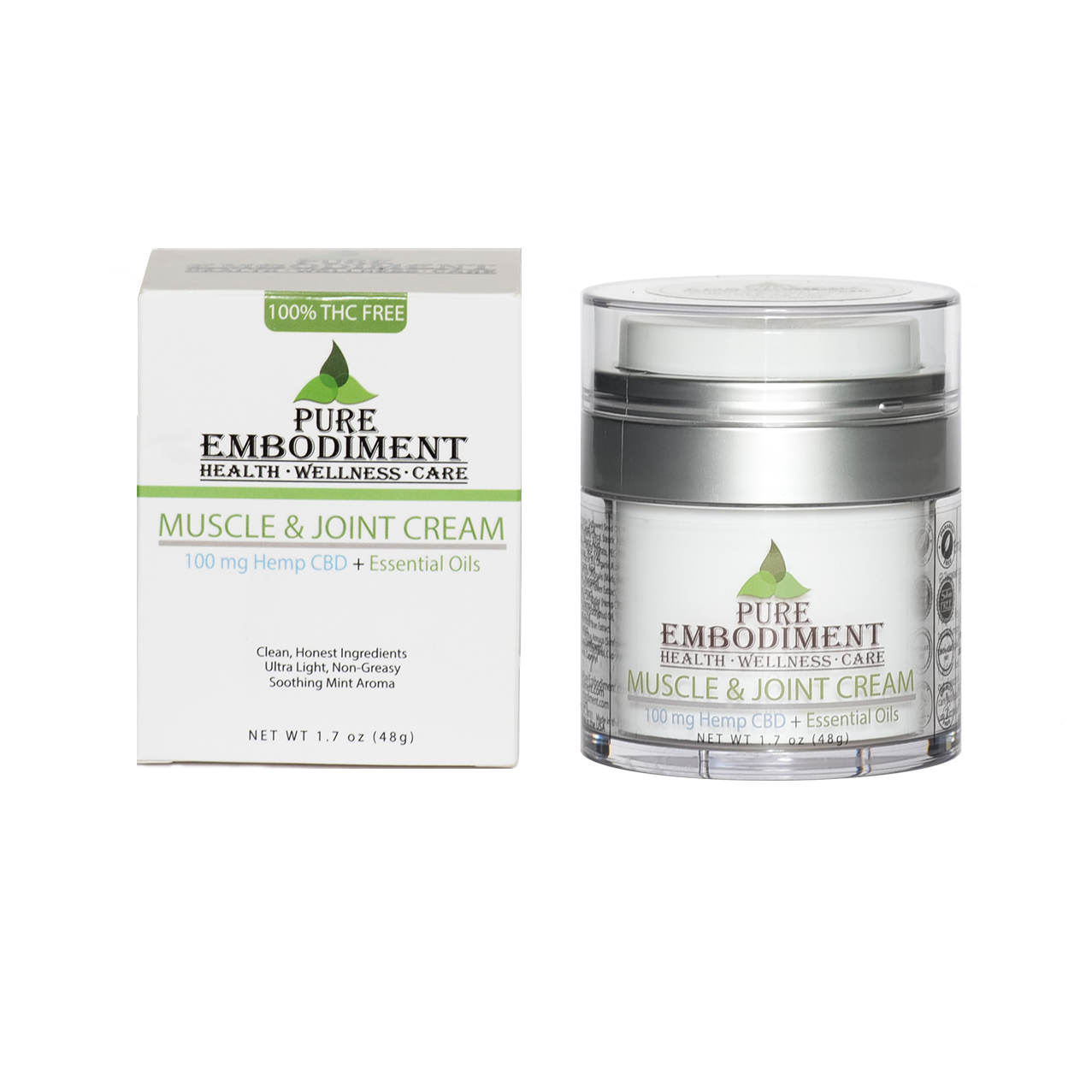 Pure Embodiment - 100mg CBD Muscle & Joint Cream 1.7 oz