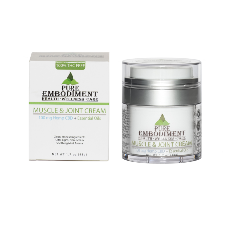 Pure Embodiment - 100mg CBD Muscle &amp; Joint Cream 1.7 oz