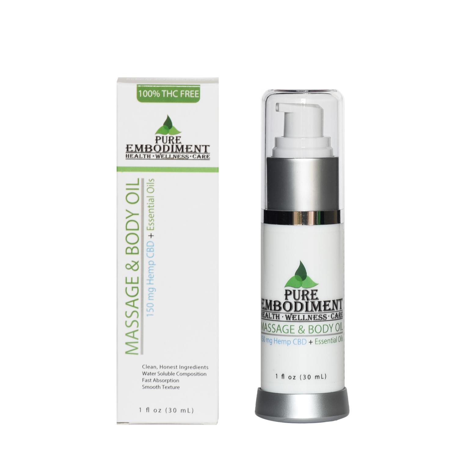 Pure Embodiment - 150mg CBD Massage and Body Oil