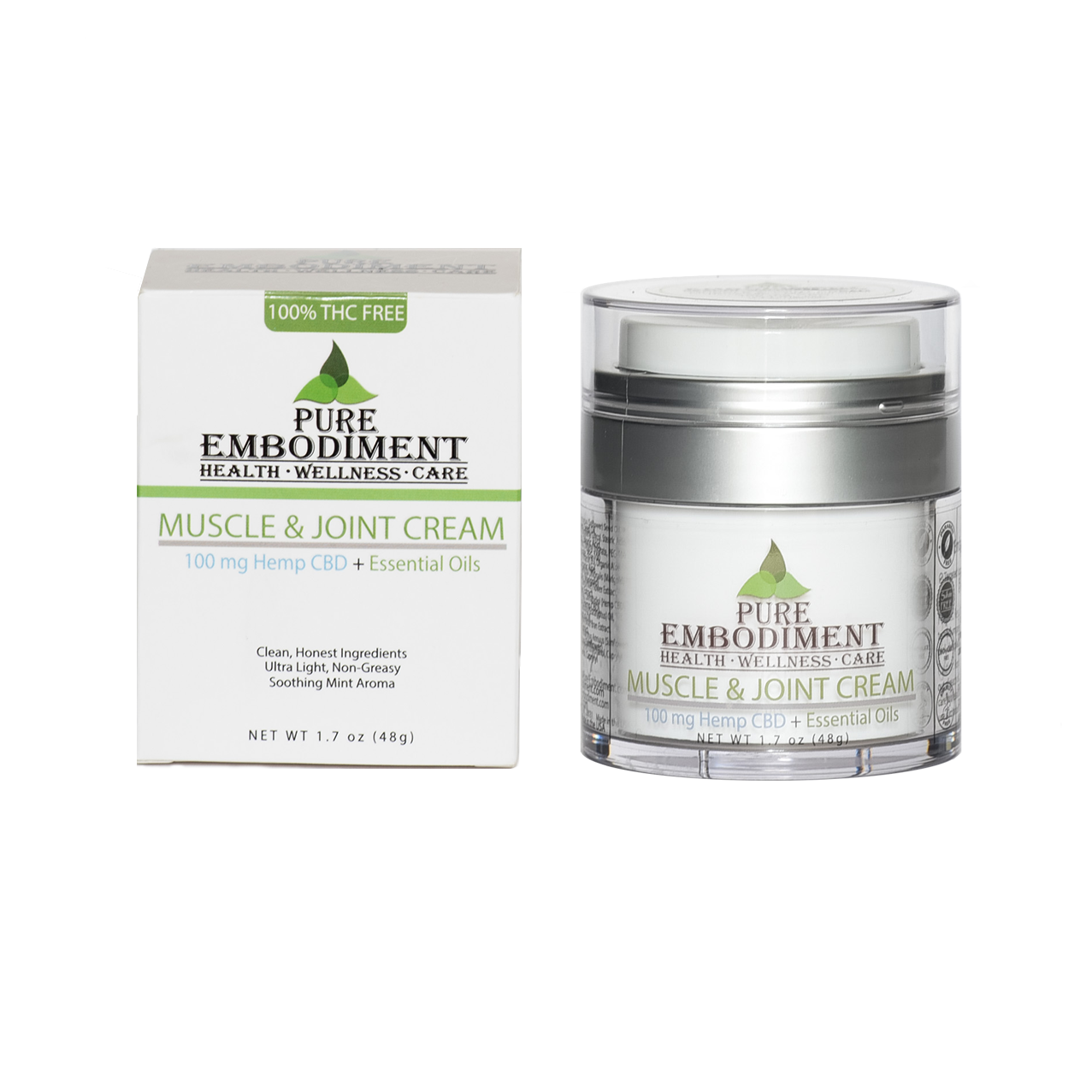 Pure Embodiment - 100mg CBD Muscle &amp; Joint Cream 1.7 oz