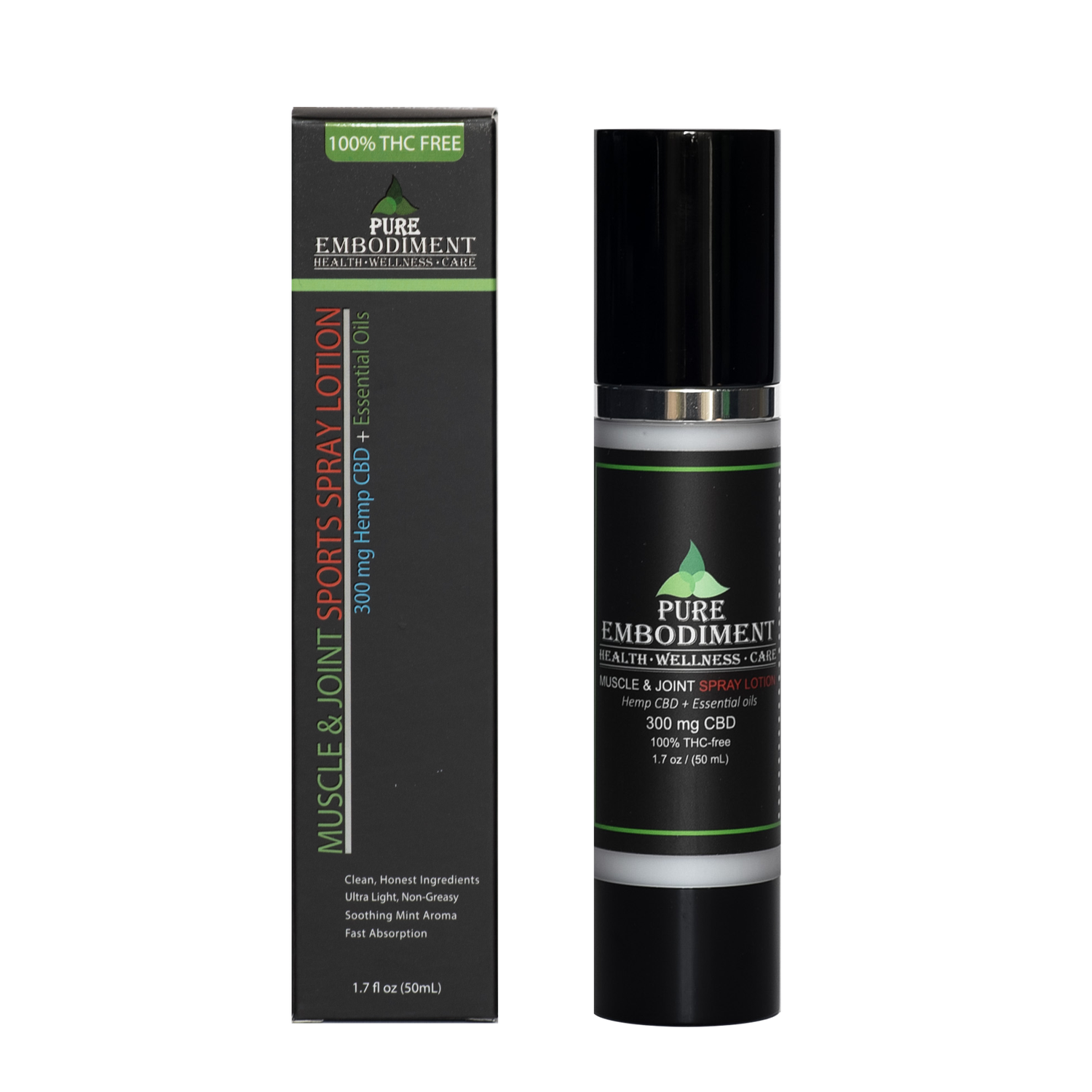 Pure Embodiment - 300mg CBD Sports Spray Lotion