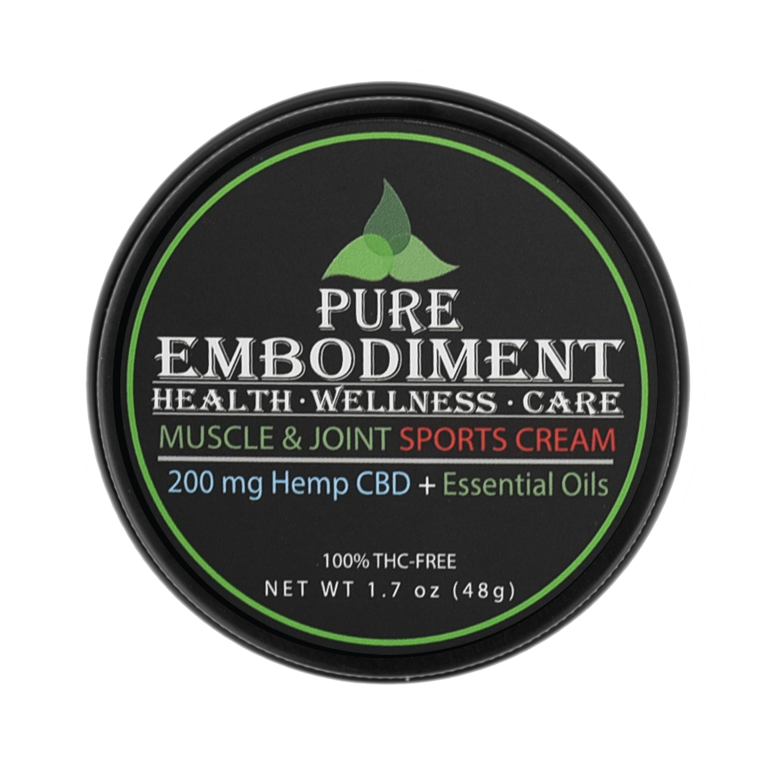 Pure Embodiment - 200mg CBD Muscle &amp; Joint Sports Cream 1.7oz