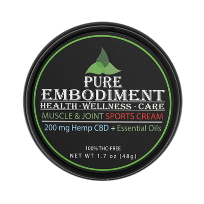 Pure Embodiment - 200mg CBD Muscle &amp; Joint Sports Cream 1.7oz