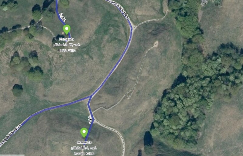 Kerniaus miestas. Maršrutas po Kernavę ir jos prieigas