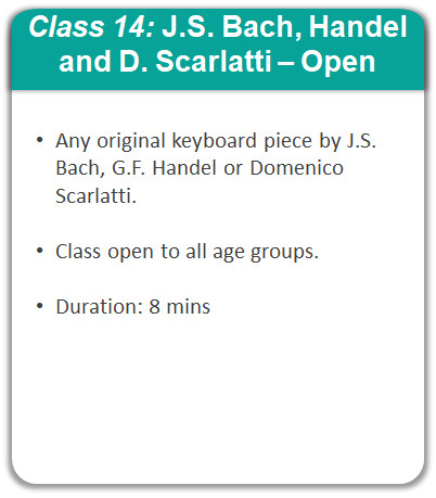 Class 14: J.S. Bach, G.F. Handel & D. Scarlatti - Open