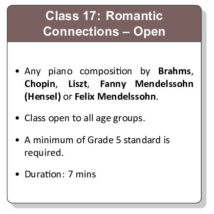 Class 17: Romantic Connections