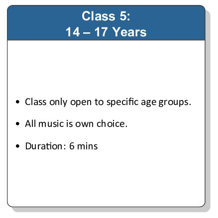 Class 5: 14 - 17 Years