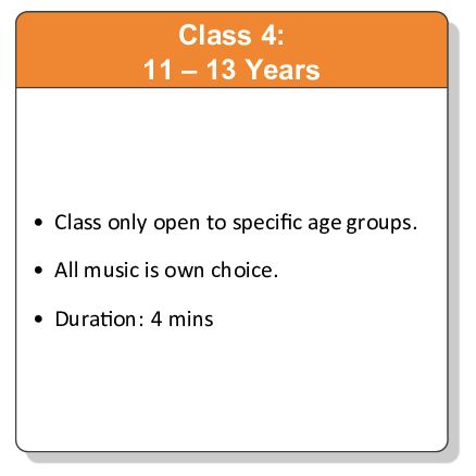 Class 4: 11 - 13 Years