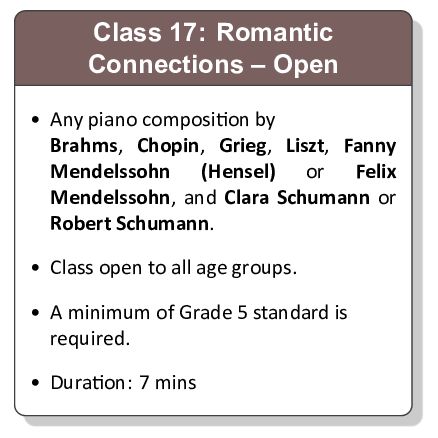 Class 17: Romantic Connections