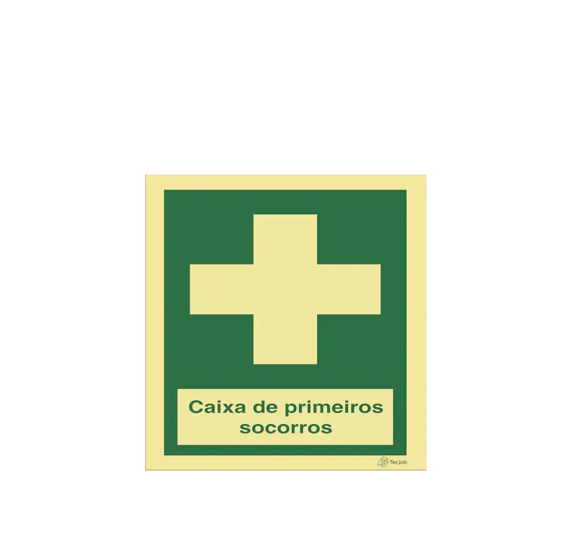 Sinaletica Caixa de Primeiros Socorros - Fotoluminescente 150x200