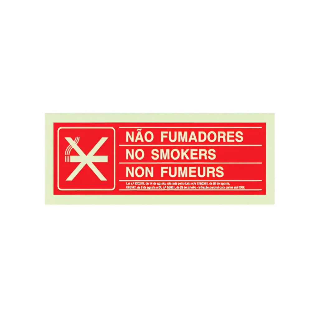 Sinaletica Proibido Fumar - PVC Opaco 200x70 Sinaletica Proibido Fumar - PVC Opaco 200x70