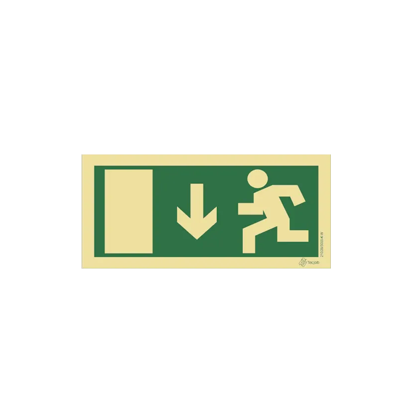Sinaletica Saida em Frente - Fotoluminescente 200x100