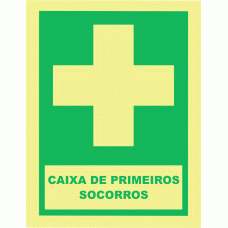 Sinaletica Caixa de Primeiros Socorros - Fotoluminescente 150x200