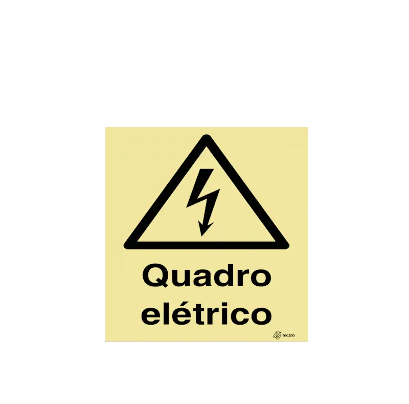 Sinalética Quadro Elétrico - Fotoluminescente 100x150mm - IS0141