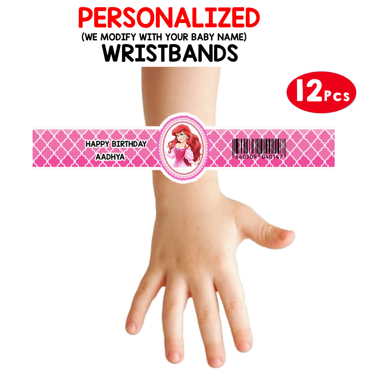 Princess Disney Wristbands (12 Pcs)