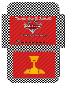 Car Invitation Card Envelopes (16 Pcs)