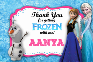 Frozen Thank You Tags (24 Pcs)