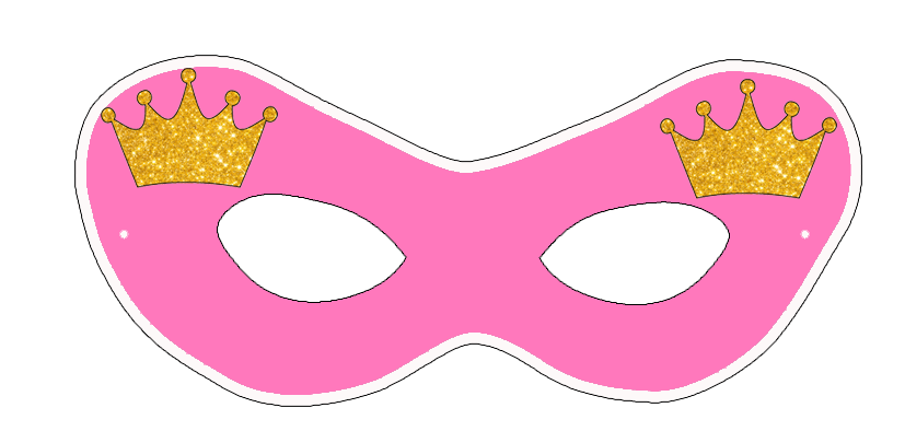 Royal Princess - Pink Eyemasks (10 Pcs)