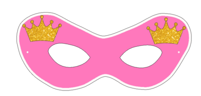 Royal Princess - Pink Eyemasks (10 Pcs)