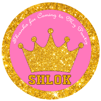 Royal Princess Pink Thank you Tags (24 Pcs)