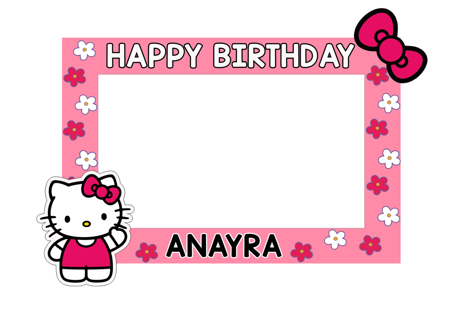 Personalized Birthday Selfie Frame / Photo Booth