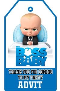 Boss Baby Thank you Tags (24 Pcs)