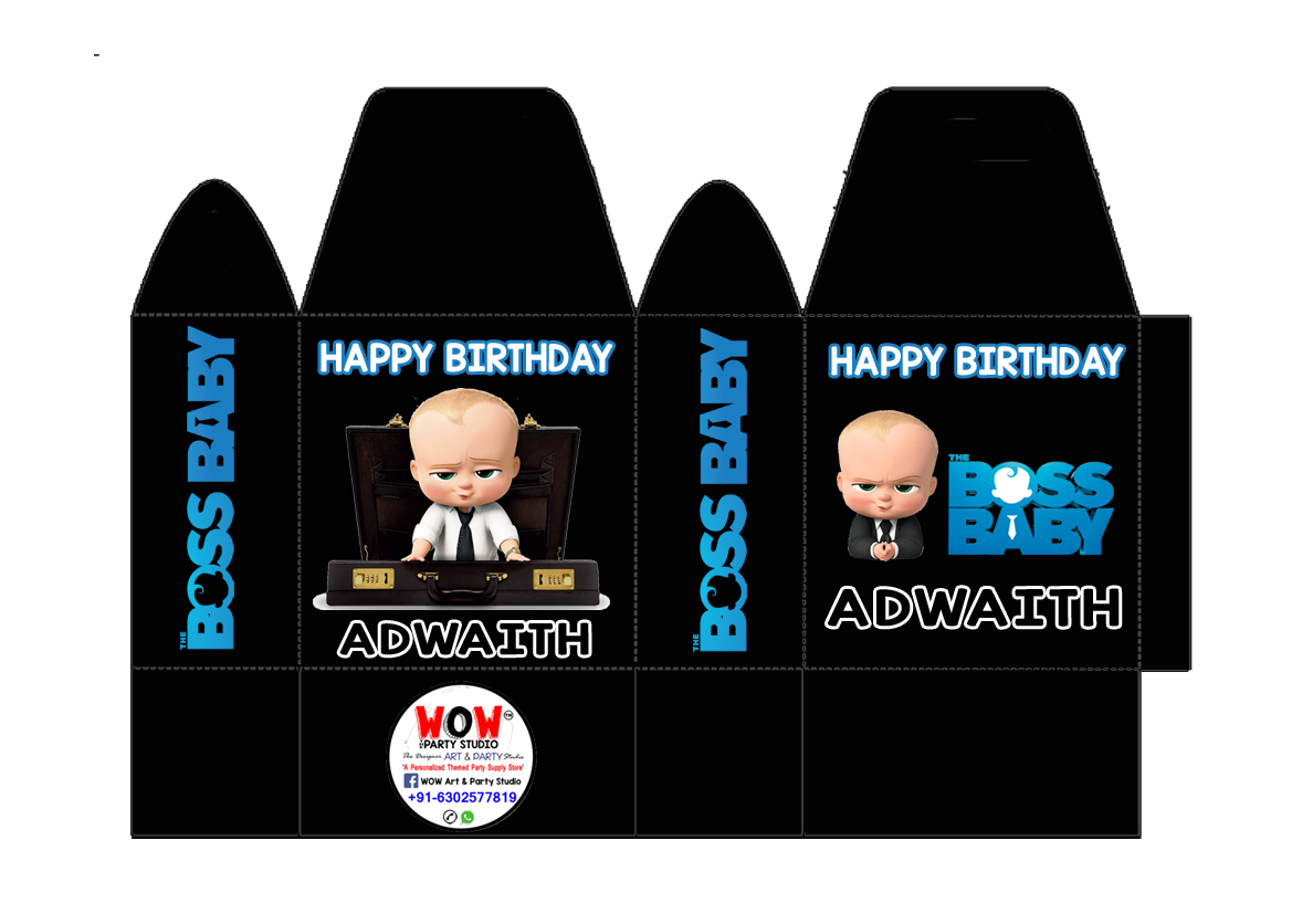 Boss Baby Candy / Chocolate Boxes (10 Pcs)
