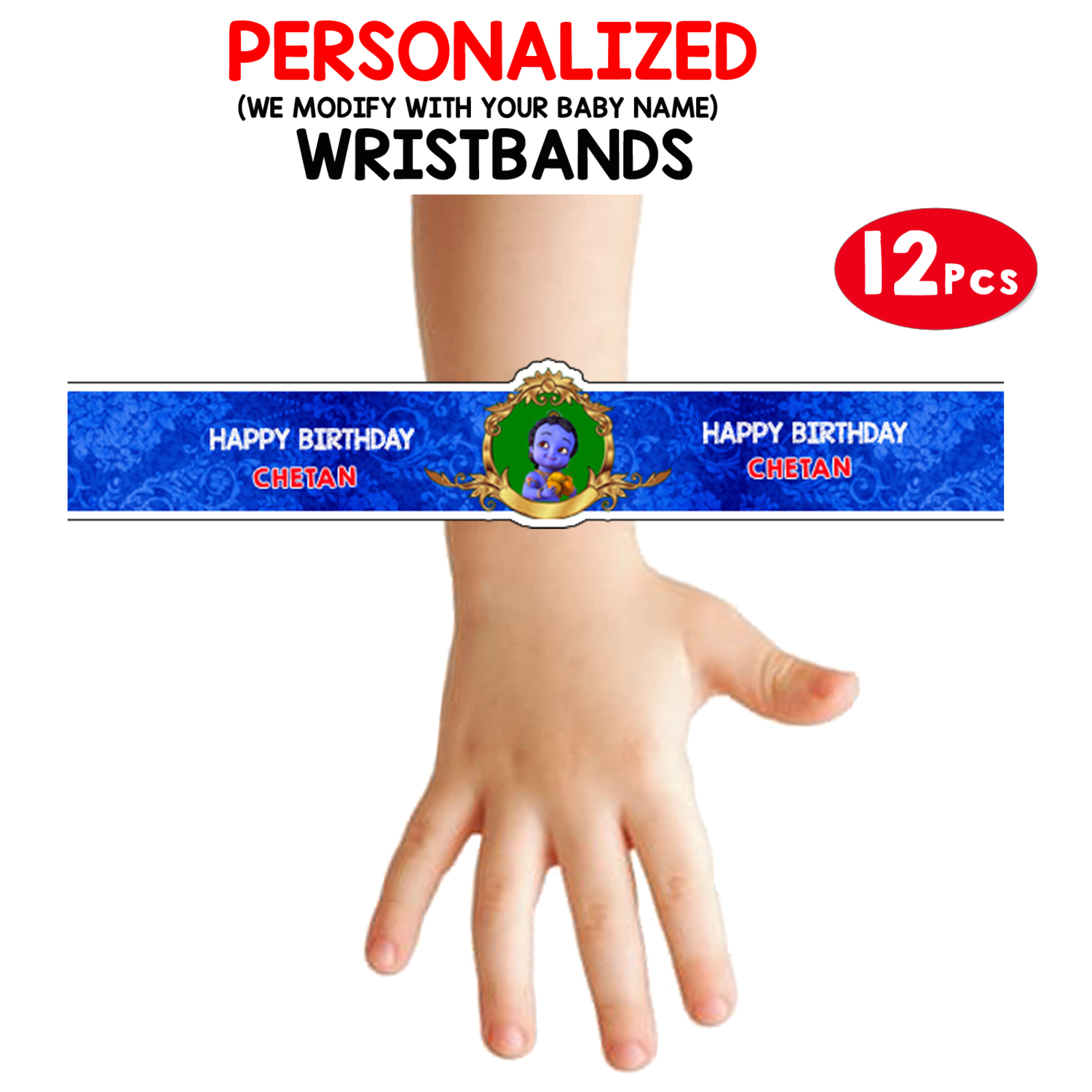 Little Krishna Wristbands (12 Pcs)