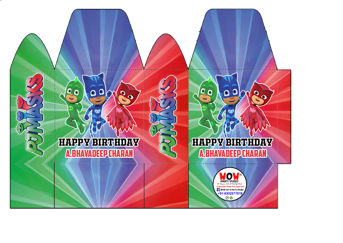 PJ Mask Candy / Chocolate Boxes (10 Pcs)
