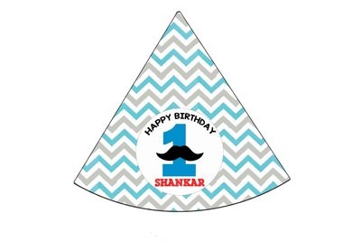 Little Man Party Caps / Hats (10 Pcs)
