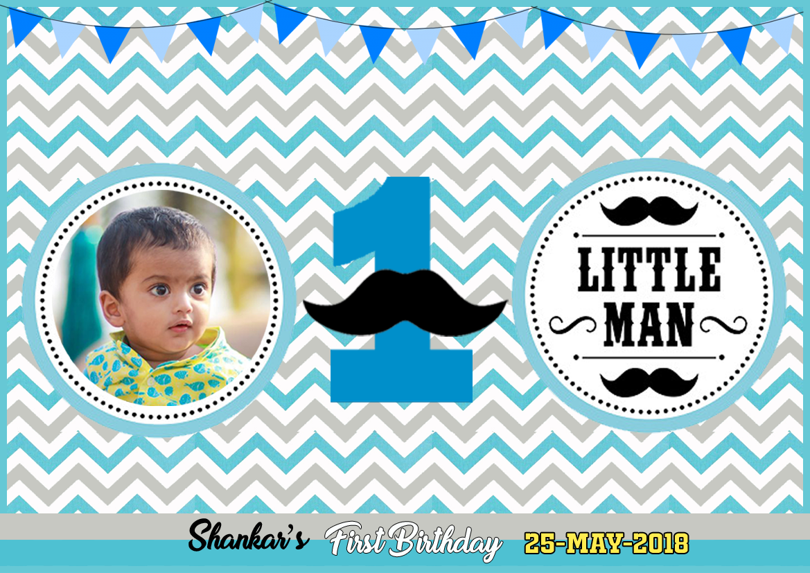 Little Man Background Pic Banner (4ft x 5ft)