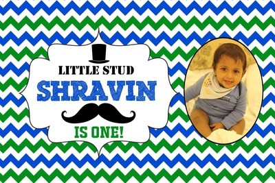 Little Man Backdrop / Background Pic Banner (4ft x 5ft)
