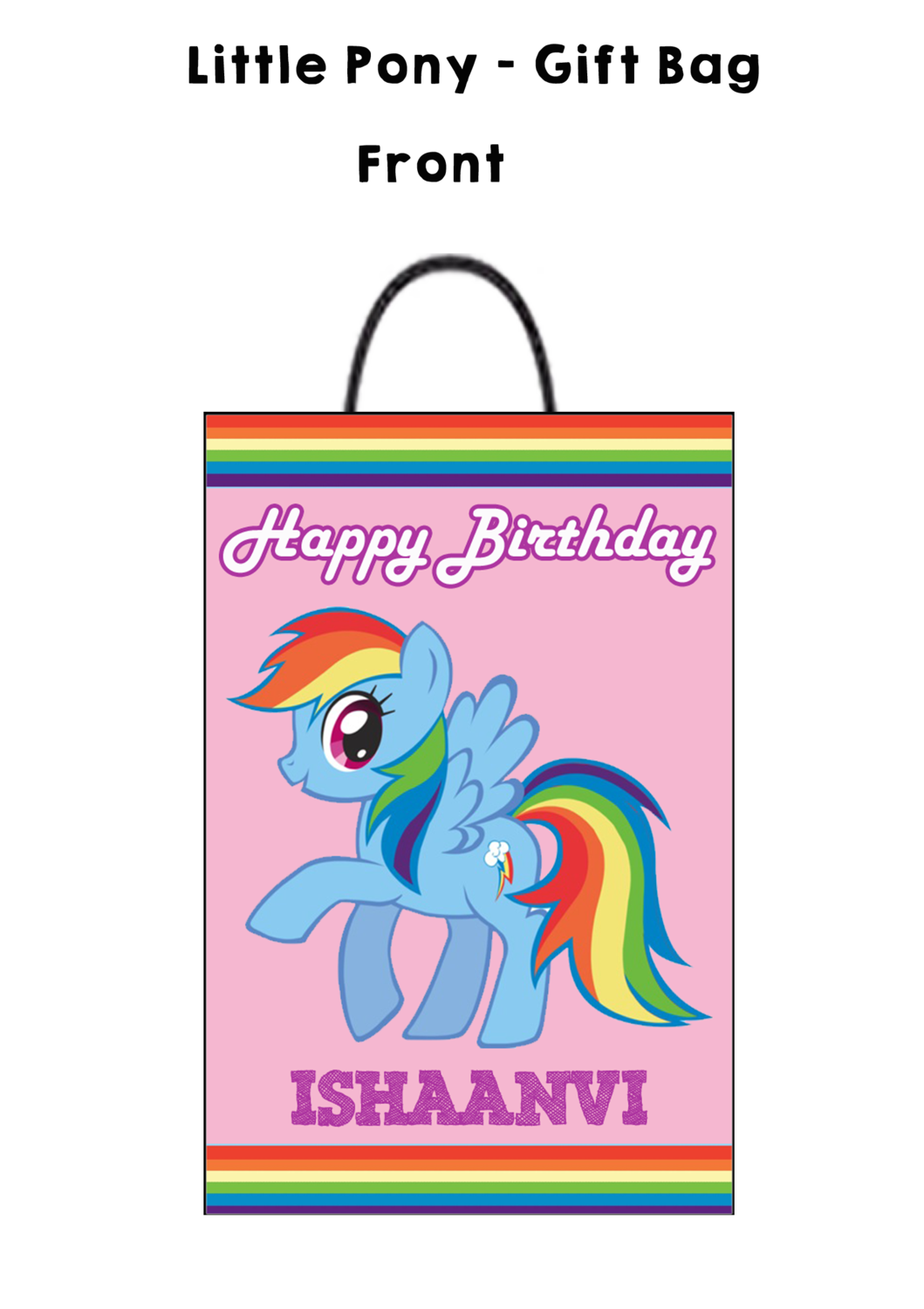 Little Pony Gift Bag - Medium (10 Pcs)