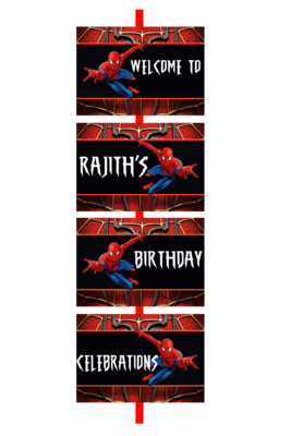 Spiderman - Door / Welcome Banner (2.5ft)
