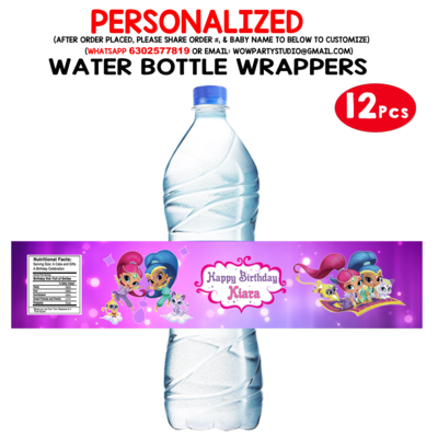 Shimmer & Shine Water Bottle Wrappers (10Pcs)