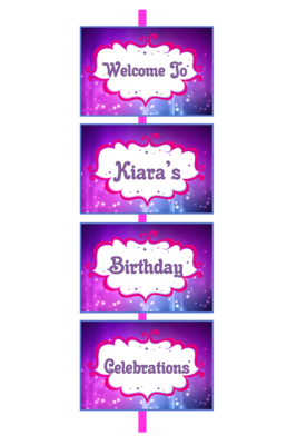 Shimmer & Shine Door / Welcome Banner (2.5ft)