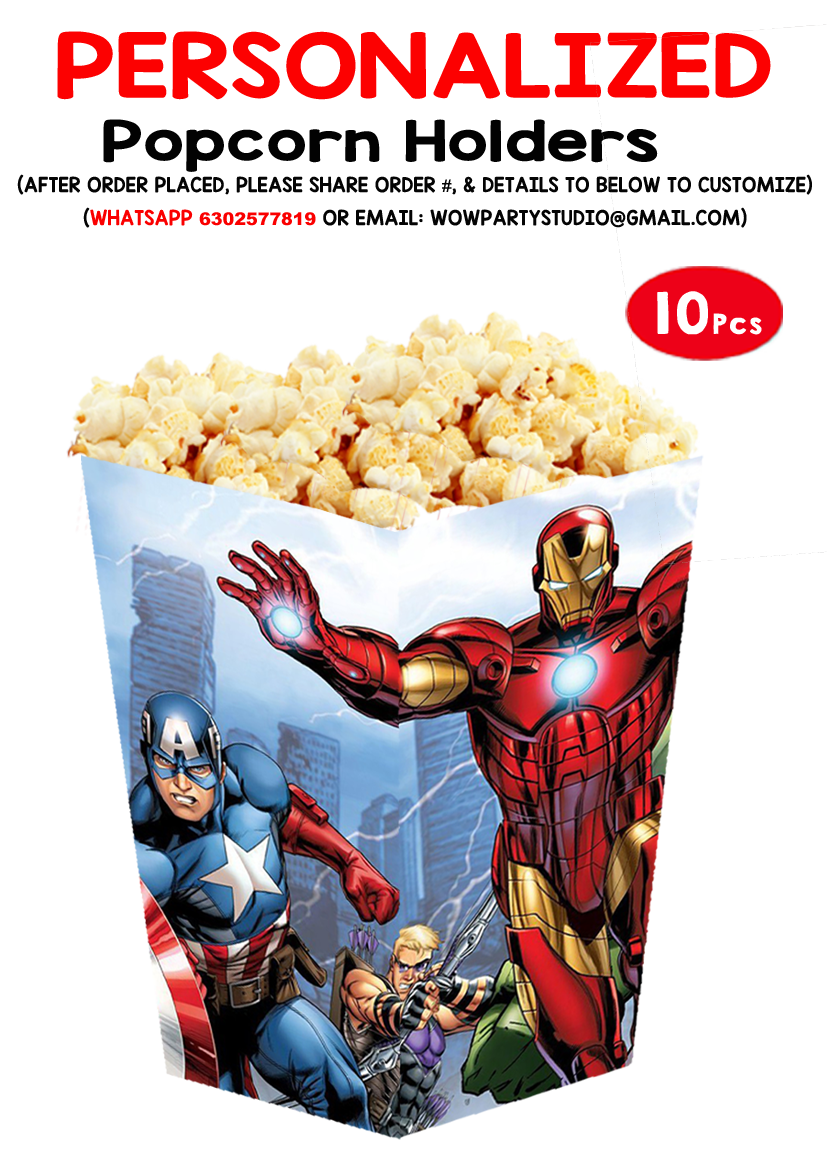 Avengers Super Hero Popcorn Boxes (10 Pcs)