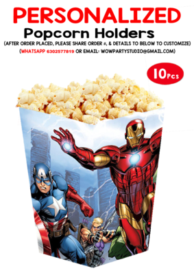 Avengers Super Hero Popcorn Boxes (10 Pcs)