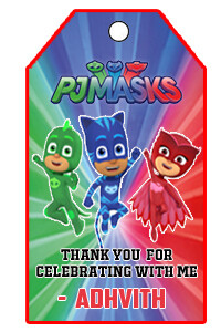 PJ Masks - Thank you Tags (24 Pcs)