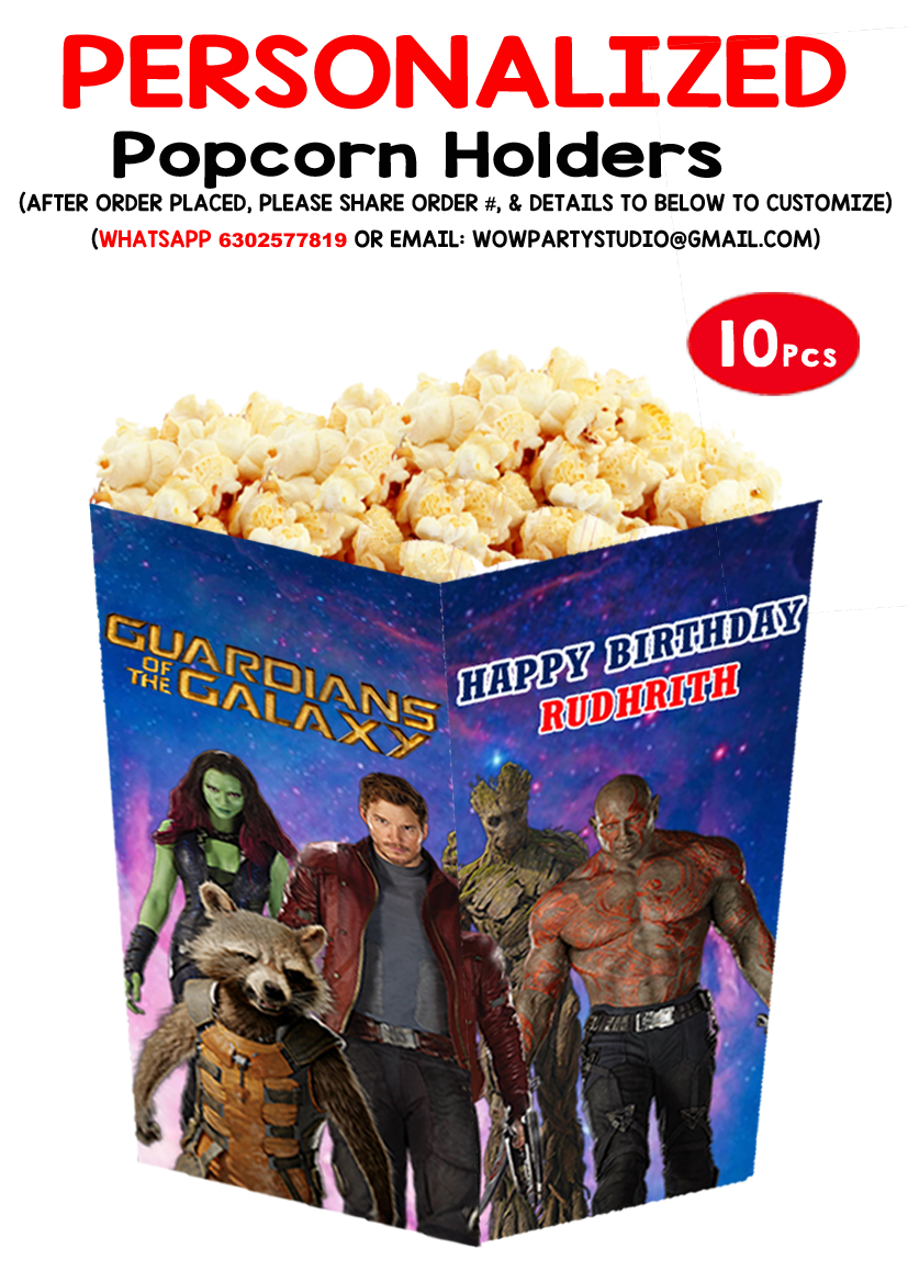 Guardians Of The Galaxy Popcorn Boxes (10 Pcs)