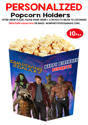Guardians Of The Galaxy Popcorn Boxes (10 Pcs)